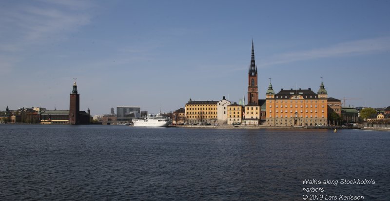 Walks along Stockholm City's harbors: From Slussen to Liljeholmen, 2019