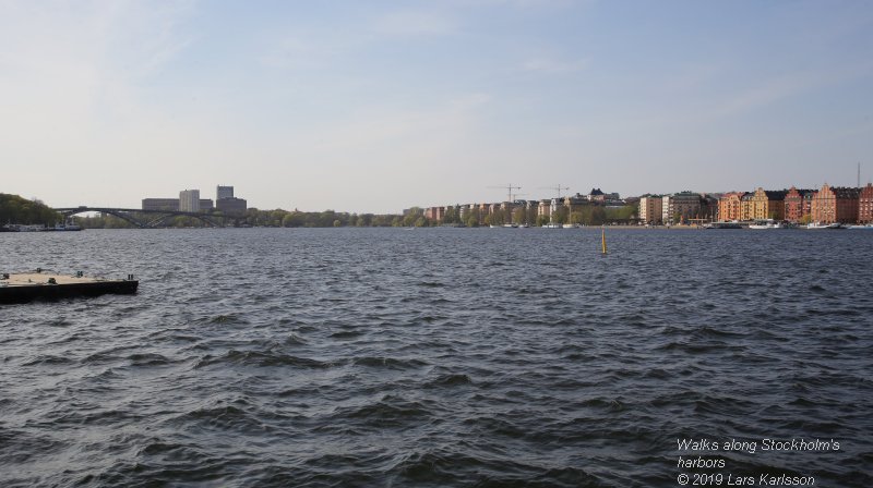 Walks along Stockholm City's harbors: From Slussen to Liljeholmen, 2019