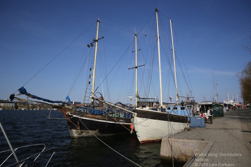 Walks along Stockholm City's harbors: From Slussen to Liljeholmen, 2019