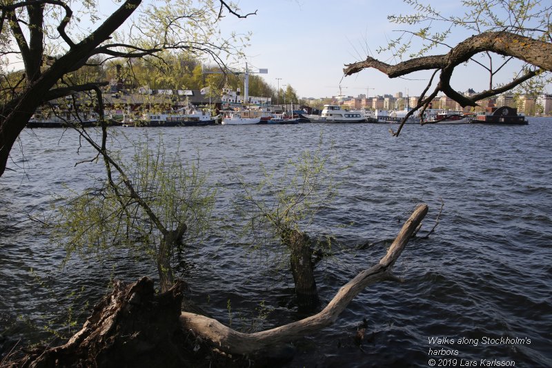 Walks along Stockholm City's harbors: From Slussen to Liljeholmen, 2019