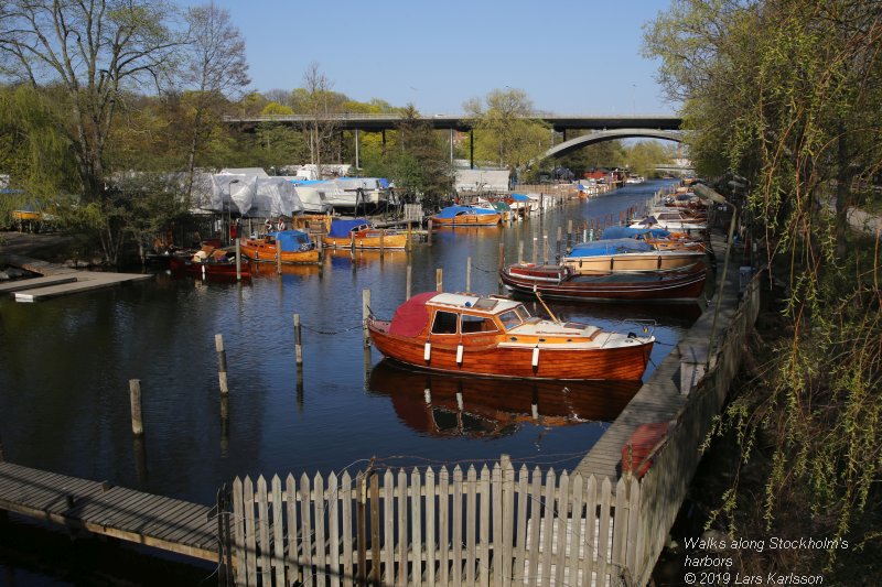 Walks along Stockholm City's harbors: From Slussen to Liljeholmen, 2019