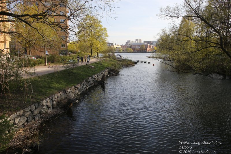 Walks along Stockholm City's harbors: From Slussen to Liljeholmen, 2019