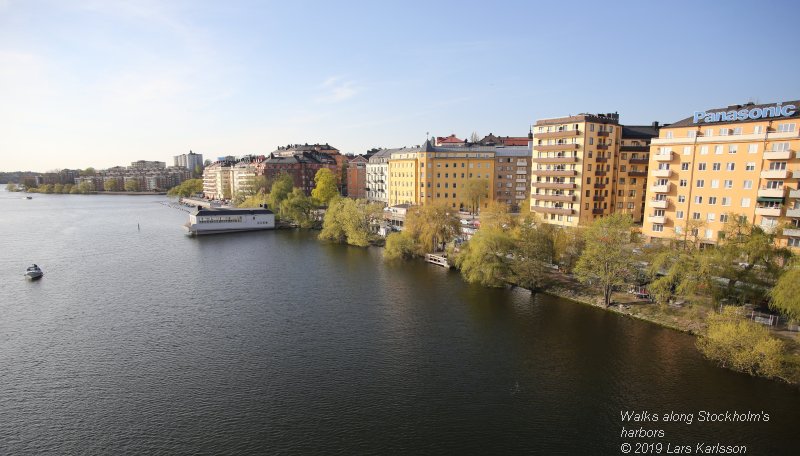 Walks along Stockholm City's harbors: From Slussen to Liljeholmen, 2019