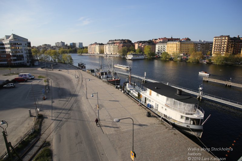 Walks along Stockholm City's harbors: From Slussen to Liljeholmen, 2019