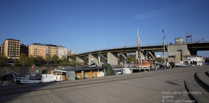 Walks along Stockholm City's harbors: From Slussen to Liljeholmen, 2019