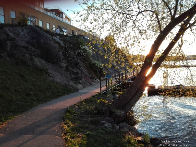 Walks along Stockholm City's harbors: From Slussen to Liljeholmen, 2019