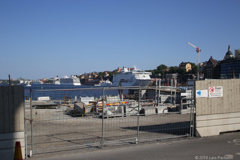 Walks along Stockholm City's harbors: Around Gamla Stan, Old Town, 2019