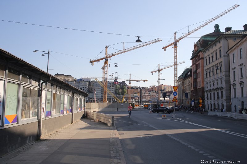 Walks along Stockholm City's harbors: Around Gamla Stan, Old Town, 2019