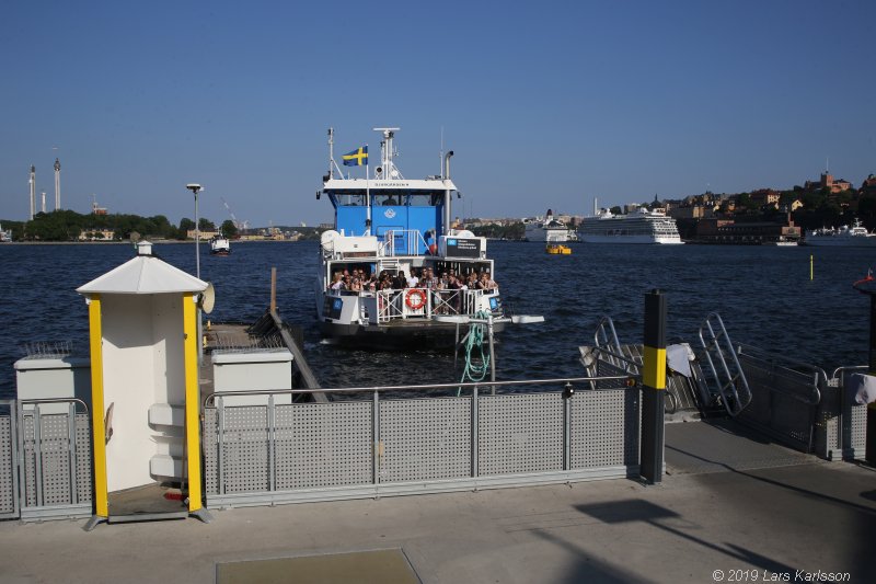 Walks along Stockholm City's harbors: Around Gamla Stan, Old Town, 2019