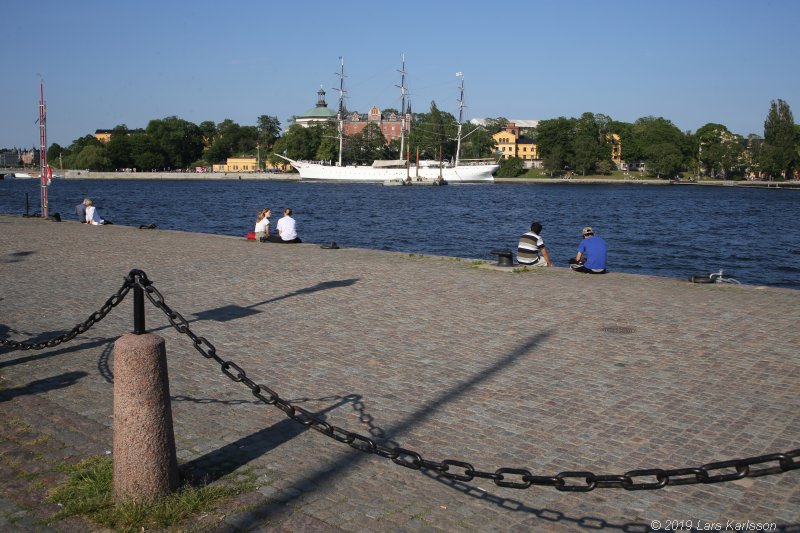 Walks along Stockholm City's harbors: Around Gamla Stan, Old Town, 2019