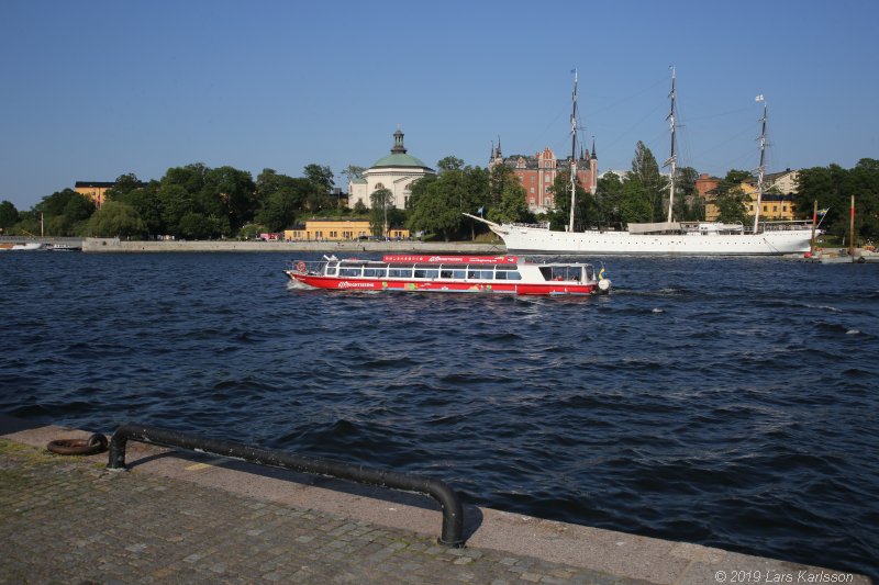 Walks along Stockholm City's harbors: Around Gamla Stan, Old Town, 2019