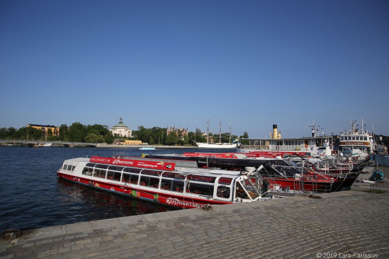 Walks along Stockholm City's harbors: Around Gamla Stan, Old Town, 2019