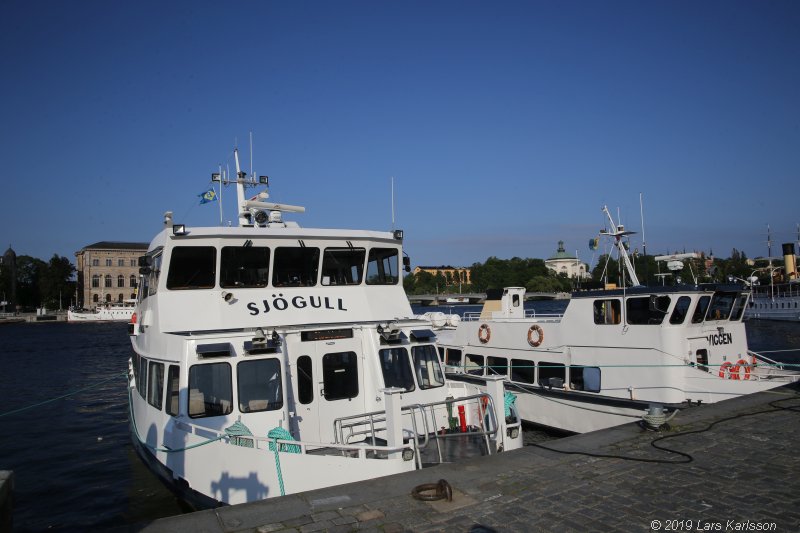 Walks along Stockholm City's harbors: Around Gamla Stan, Old Town, 2019