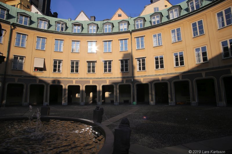 Walks along Stockholm City's harbors: Around Gamla Stan, Old Town, 2019