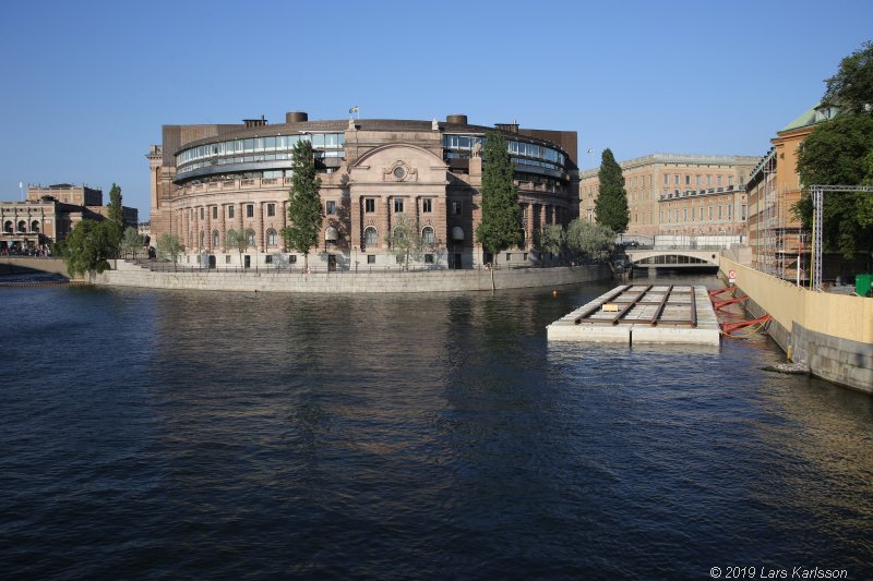 Walks along Stockholm City's harbors: Around Gamla Stan, Old Town, 2019