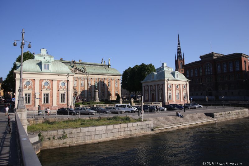 Walks along Stockholm City's harbors: Around Gamla Stan, Old Town, 2019