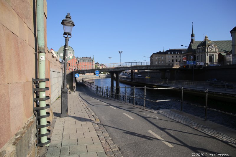 Walks along Stockholm City's harbors: Around Gamla Stan, Old Town, 2019