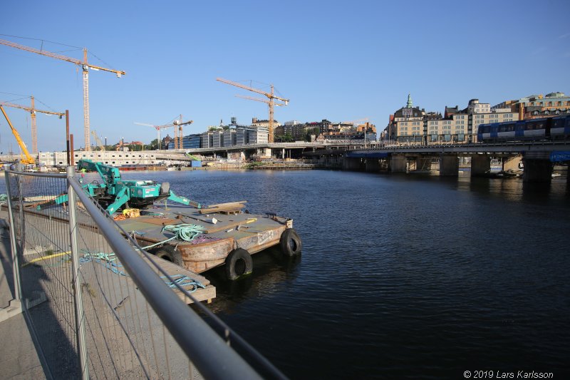 Walks along Stockholm City's harbors: Around Gamla Stan, Old Town, 2019