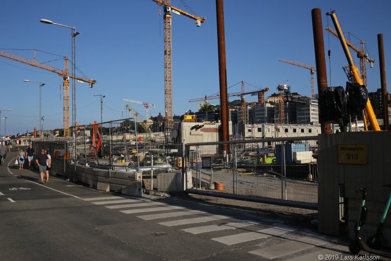 Walks along Stockholm City's harbors: Around Gamla Stan, Old Town, 2019