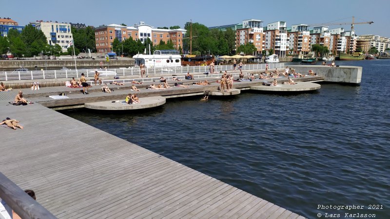 Walks along Stockholm City's harbors: Southern Hammarby lake, 2021