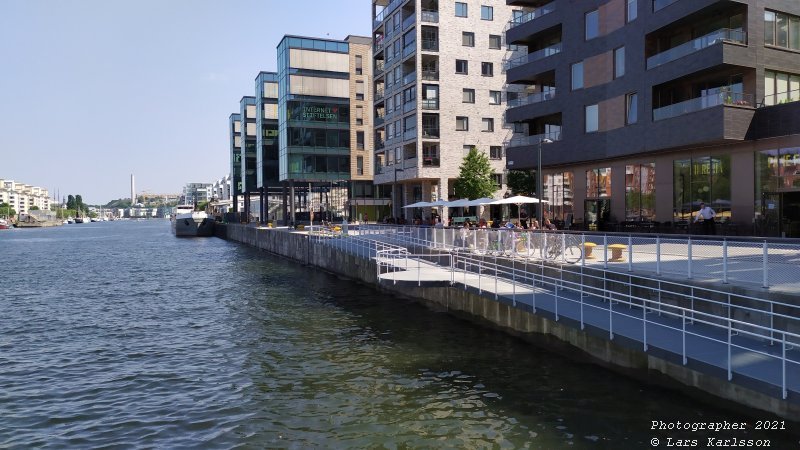 Walks along Stockholm City's harbors: Southern Hammarby lake, 2021