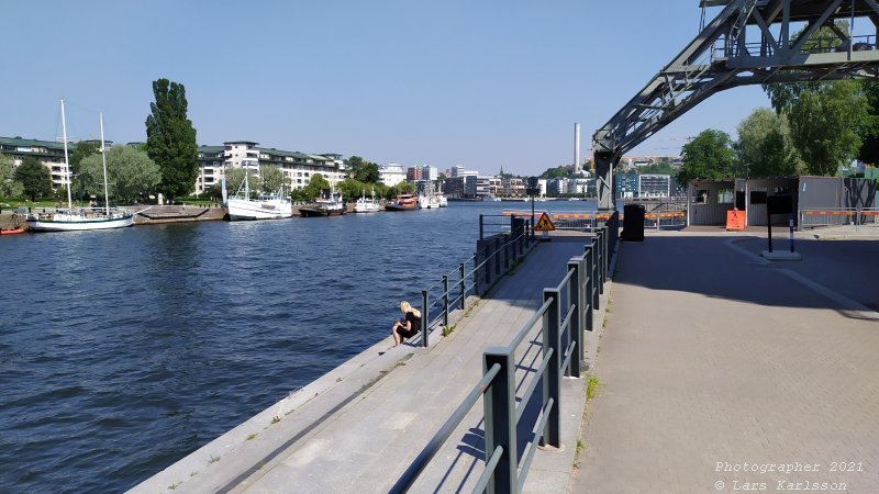 Walks along Stockholm City's harbors: Southern Hammarby lake, 2021