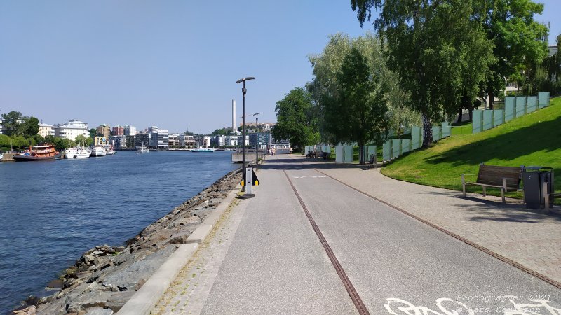 Walks along Stockholm City's harbors: Southern Hammarby lake, 2021