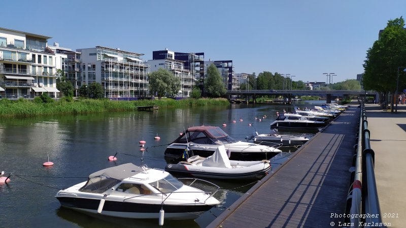 Walks along Stockholm City's harbors: Southern Hammarby lake, 2021