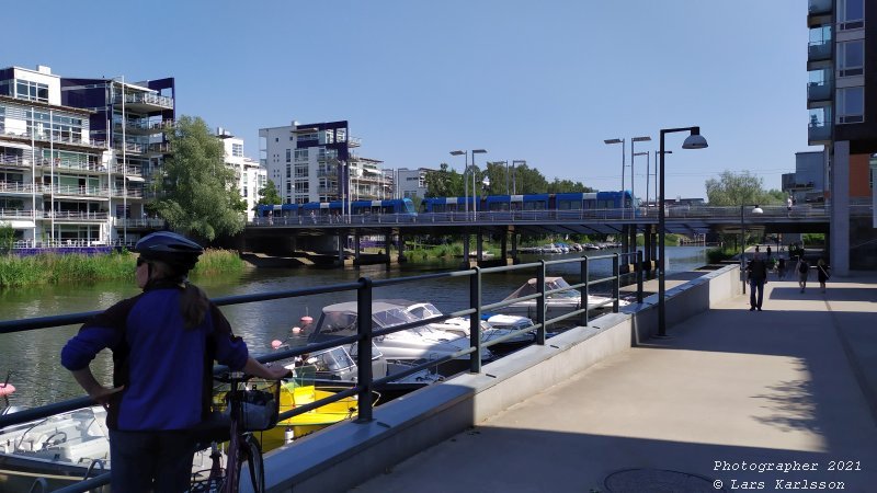 Walks along Stockholm City's harbors: Southern Hammarby lake, 2021