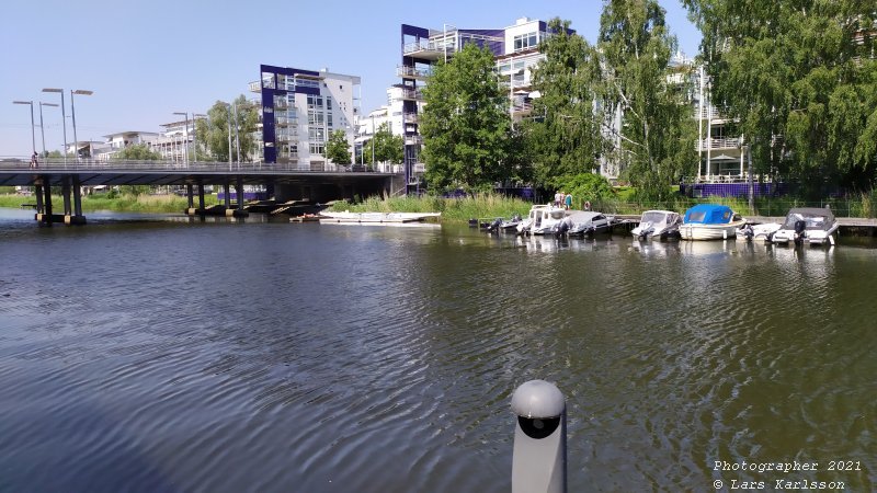 Walks along Stockholm City's harbors: Southern Hammarby lake, 2021