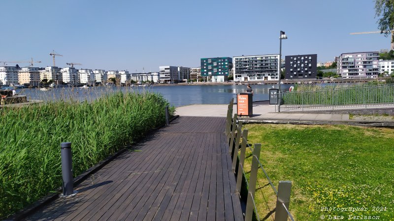 Walks along Stockholm City's harbors: Southern Hammarby lake, 2021