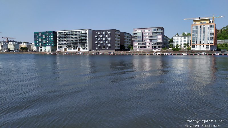 Walks along Stockholm City's harbors: Southern Hammarby lake, 2021