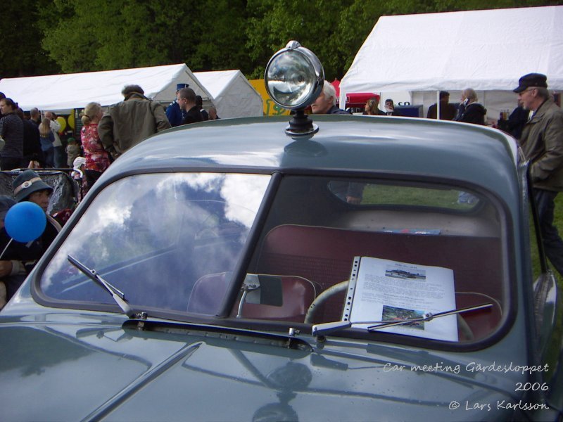 Roof lamp on a SAAB 92