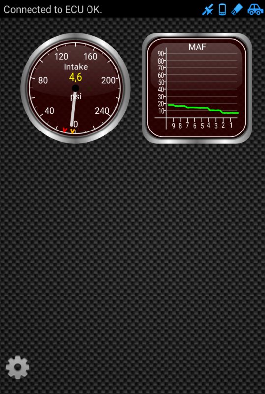 Intake pressure and MAF data