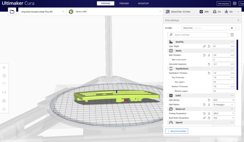 Chrysler Crossfire: Turn signal light adapter, 3D-print