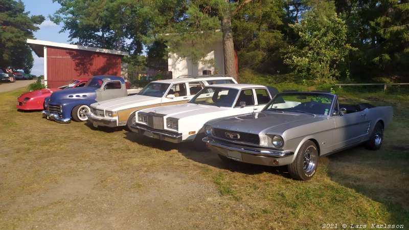 Car meeting at Skå Festplats, Färingsö Stockholm Sweden, 2021