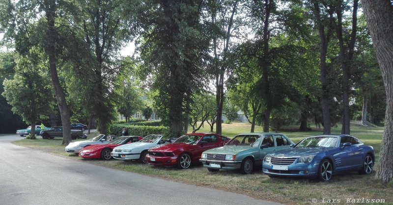 Classic car meeting at Trosa harbour 2018